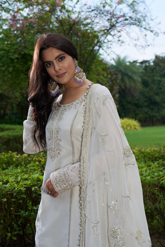 Pastel Green Sharara Eid Suit