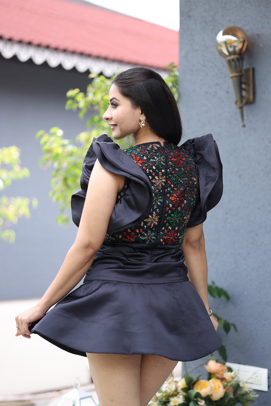 Mystic Moose Black mini frock