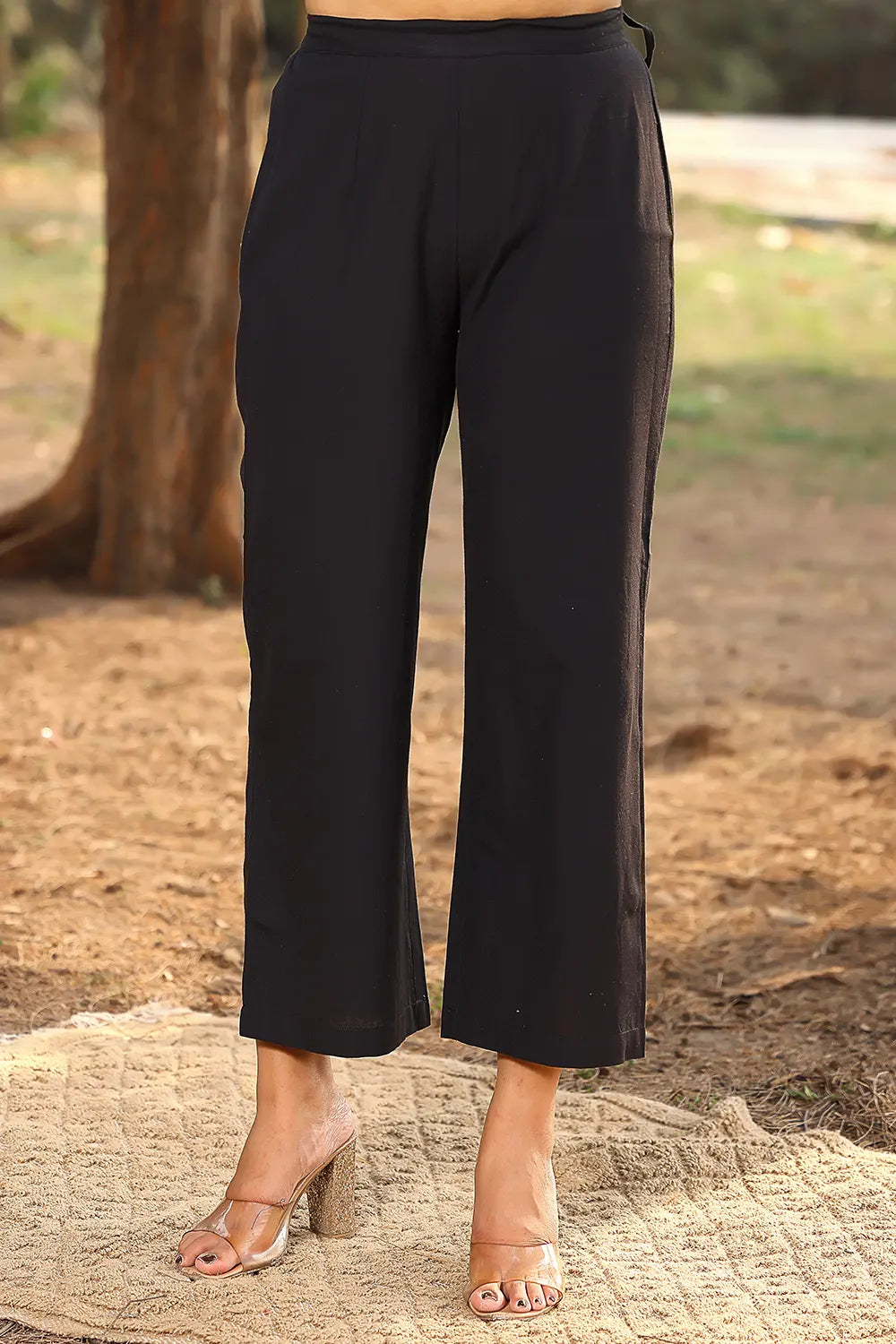 Black & Grey Stripes Pure Cotton Co-ord Set