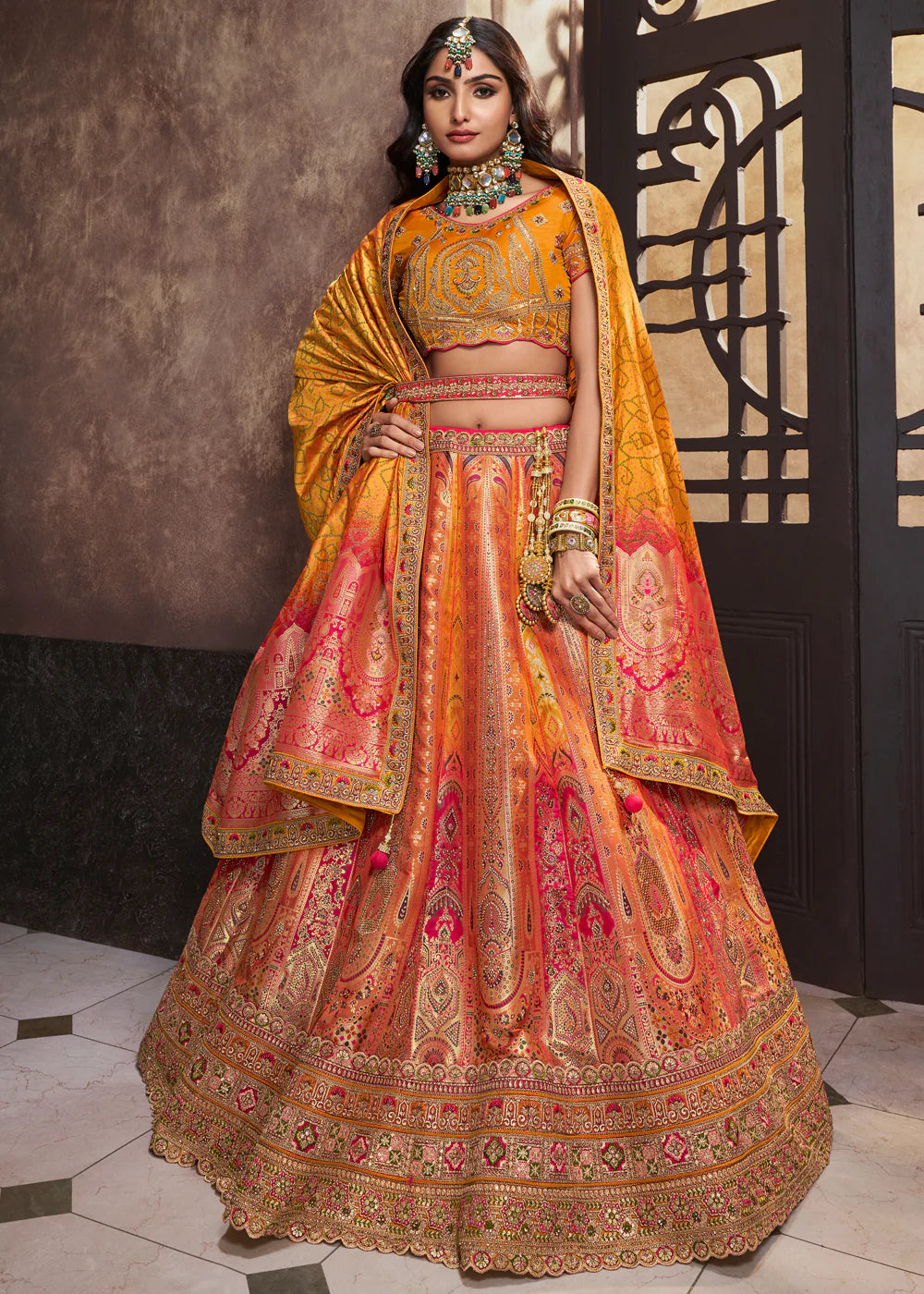 Royal Riwaaz Banarasi Beauty Lehenga Set main image 0