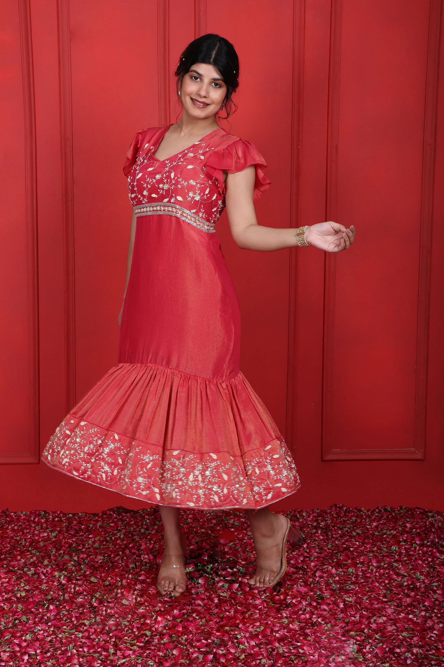 Mandy V-Neckline Dress