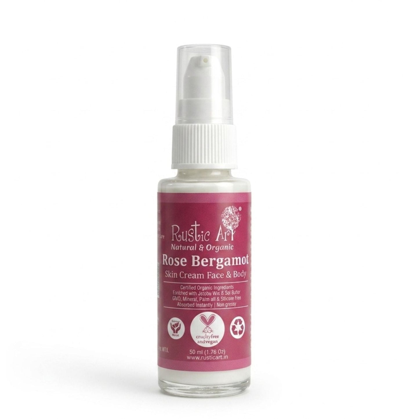 Rose Bergamot Skin Cream - Face & Body (50ml)