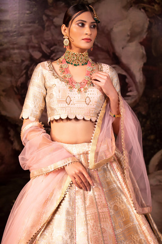 Lelah Pink Bridal Lehenga