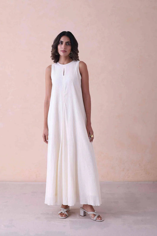 Mira Ethereal Ivory Keyhole Dress