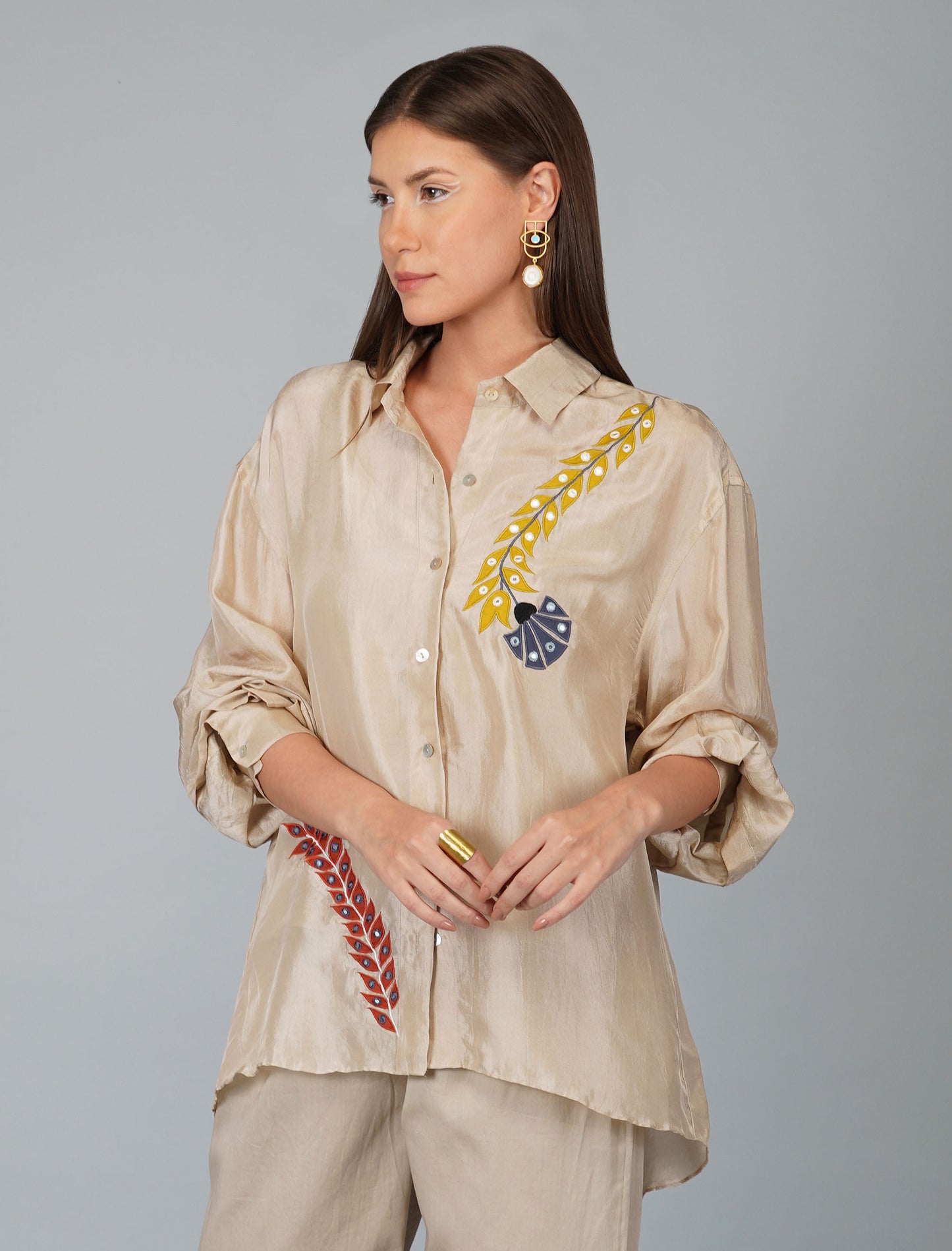 Kora Shirt With Applique Flower