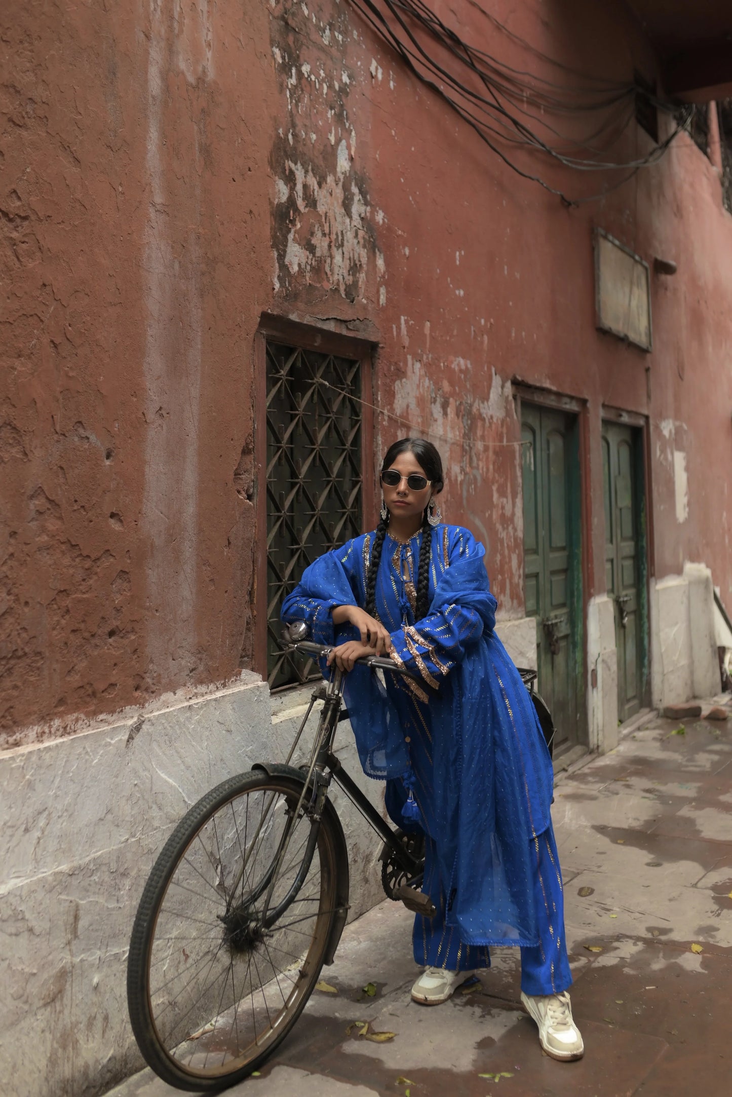 Neelam Cotton Jhilmil kurta set