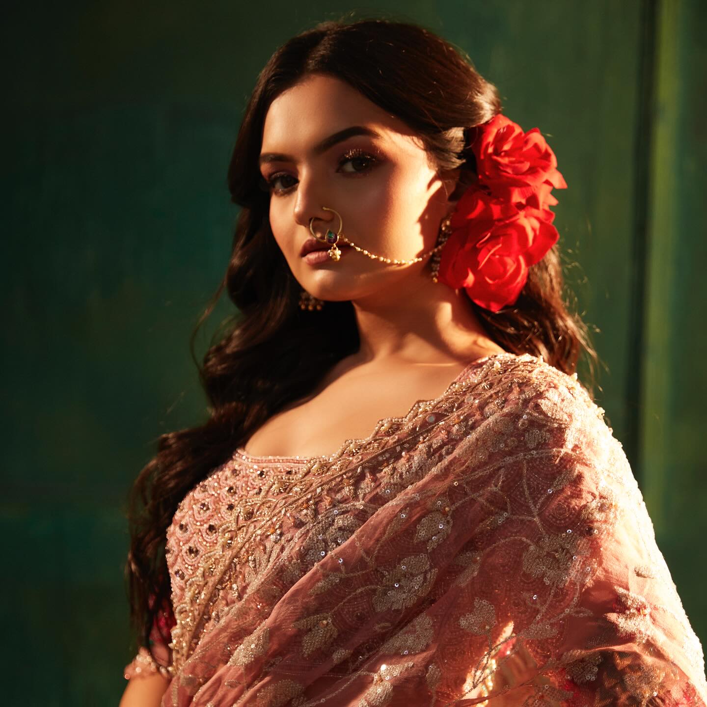 Custom Baby Pink Bridal lehenga