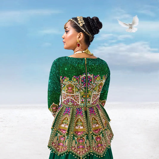 Custom Green Heavy Suit Set