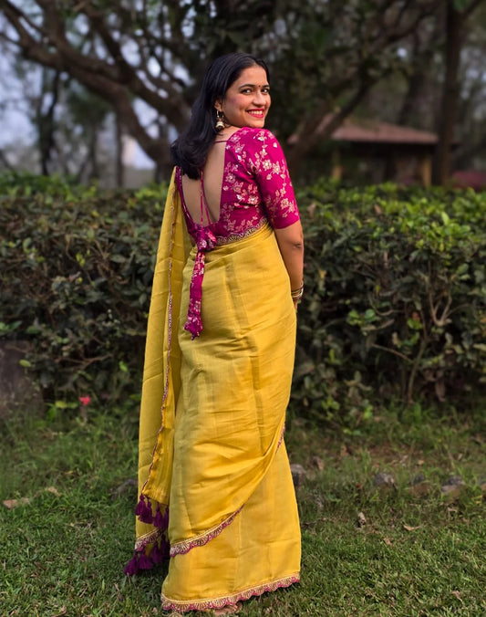Marigold Magic Saree