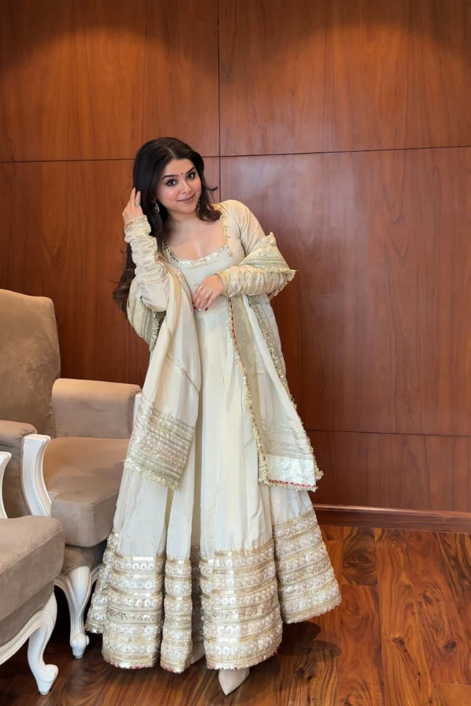 Mumtaz Tissue Anarkali Set