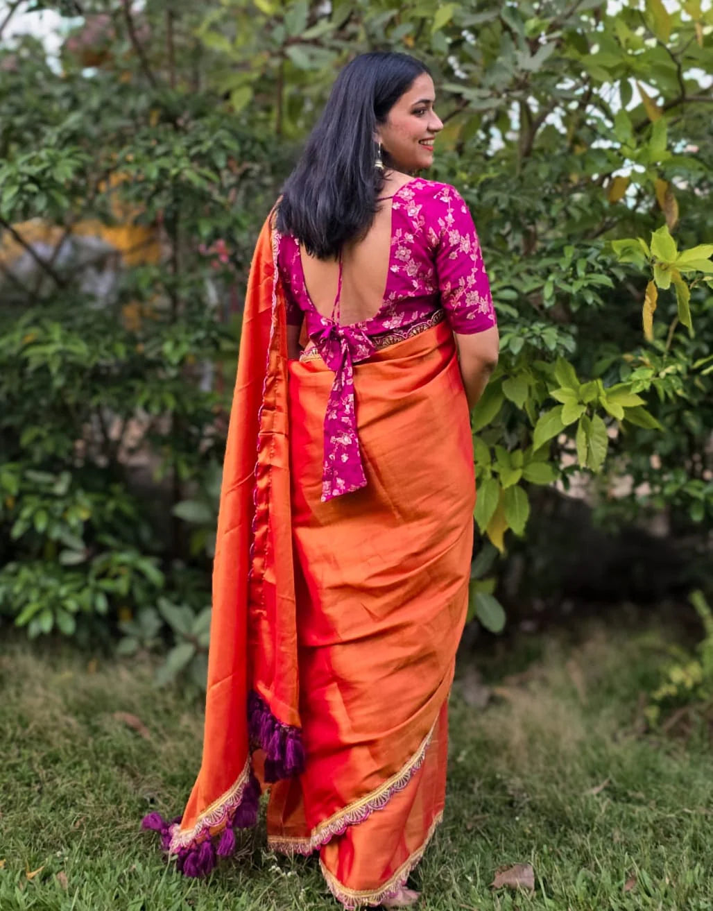Sizzling Scarlet Saree
