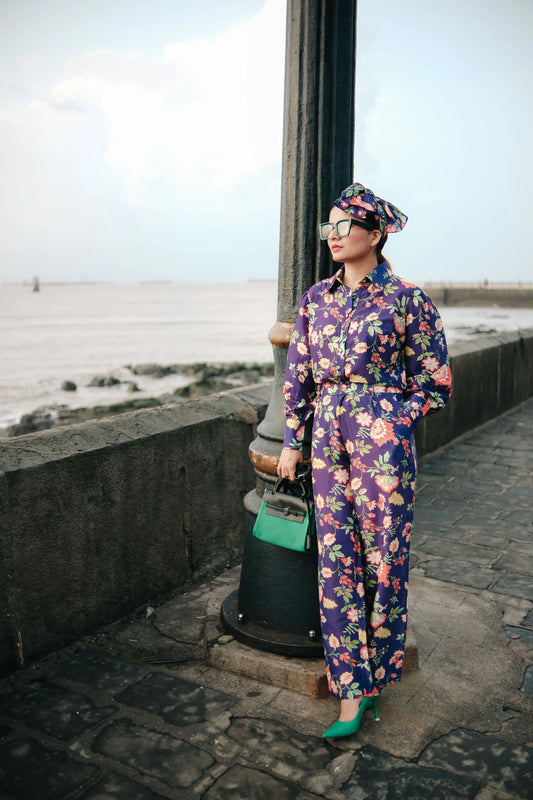 Purple Noor bagh co-ord sets