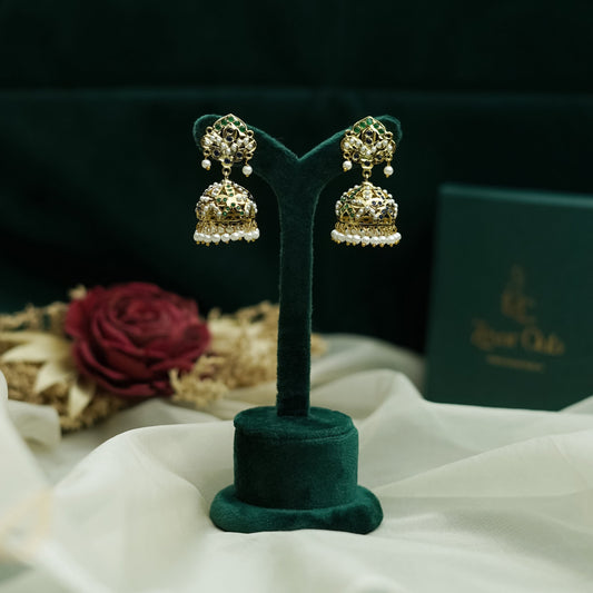 Raga Polki Jhumki Earrings