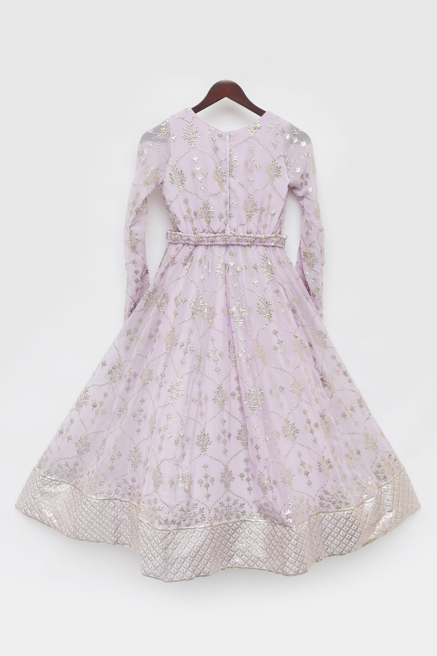 Lilac Embroidered Anarkali
