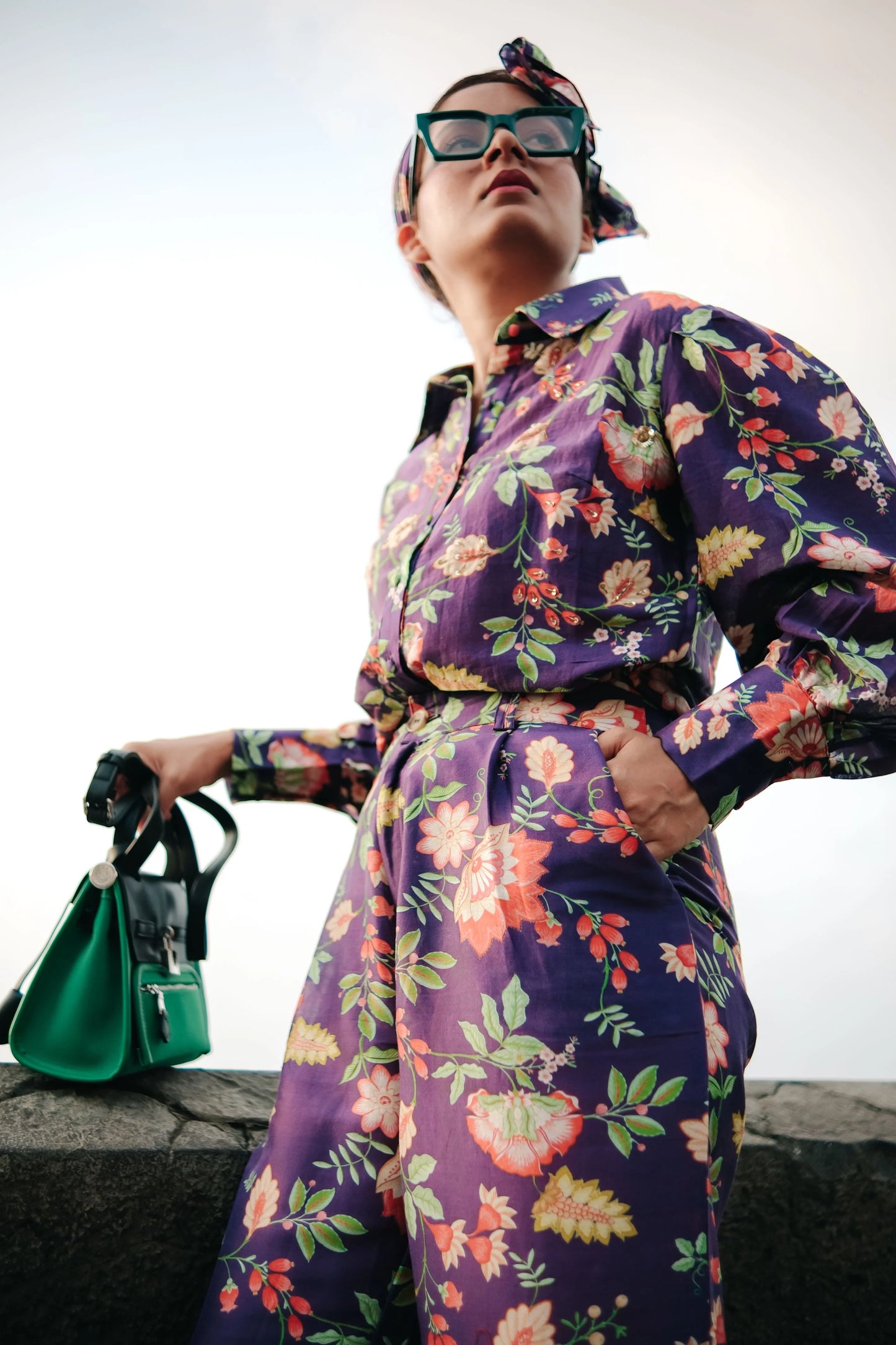 Purple Noor bagh co-ord sets