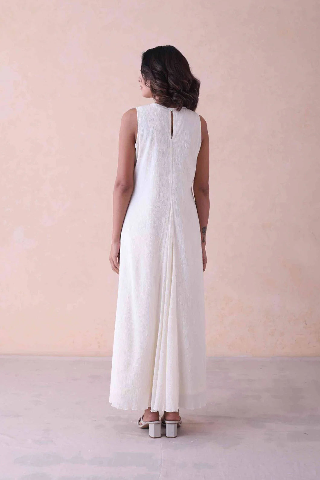 Mira Ethereal Ivory Keyhole Dress
