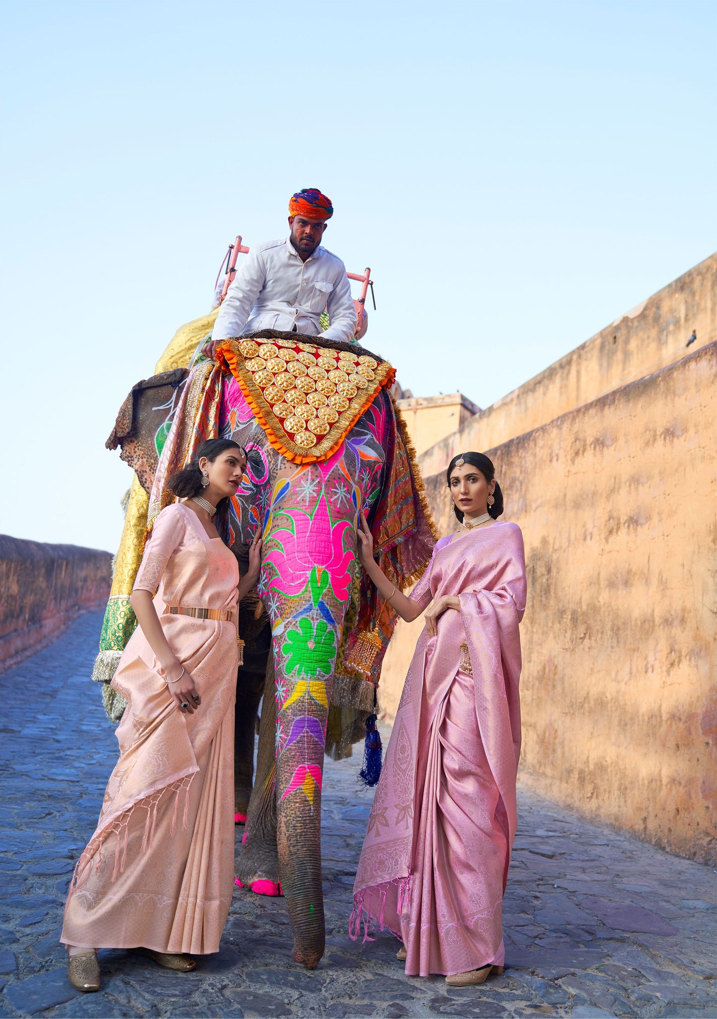 Light Lavender Kumbhi Silk - Grande Handloom Saree