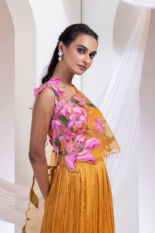 Emberfall Orange Dress