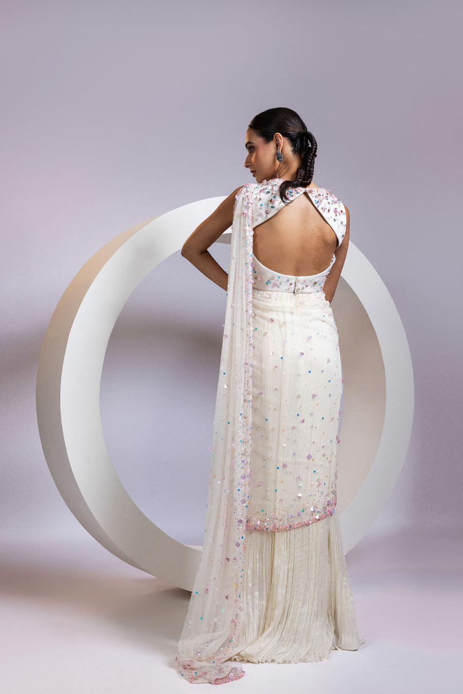 Auragem Off-white Saree