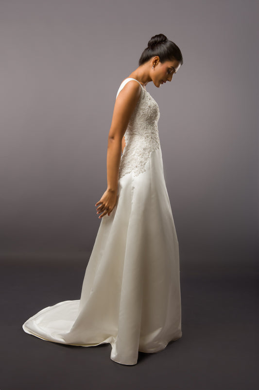 Pearl - Ivory Christian Wedding dress with Veil