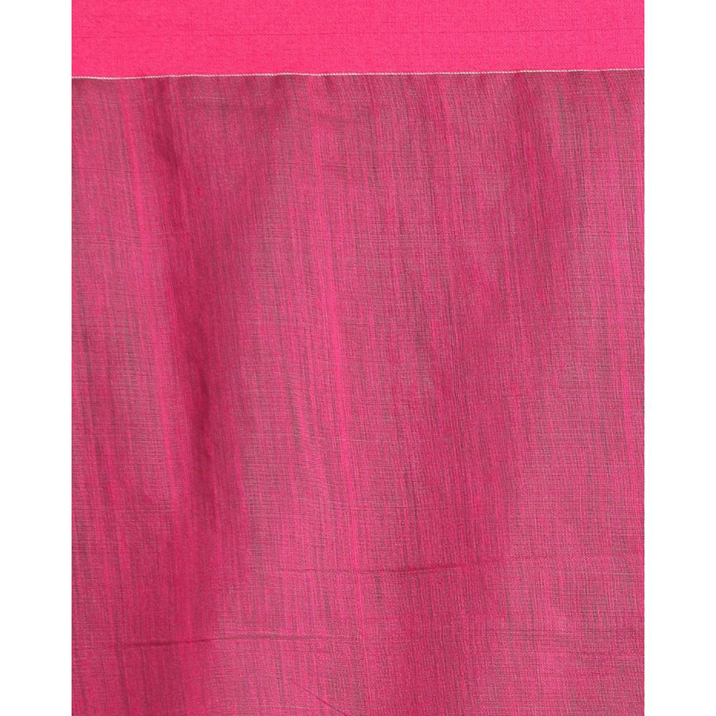 Teal Handloom Blended Cotton Saree