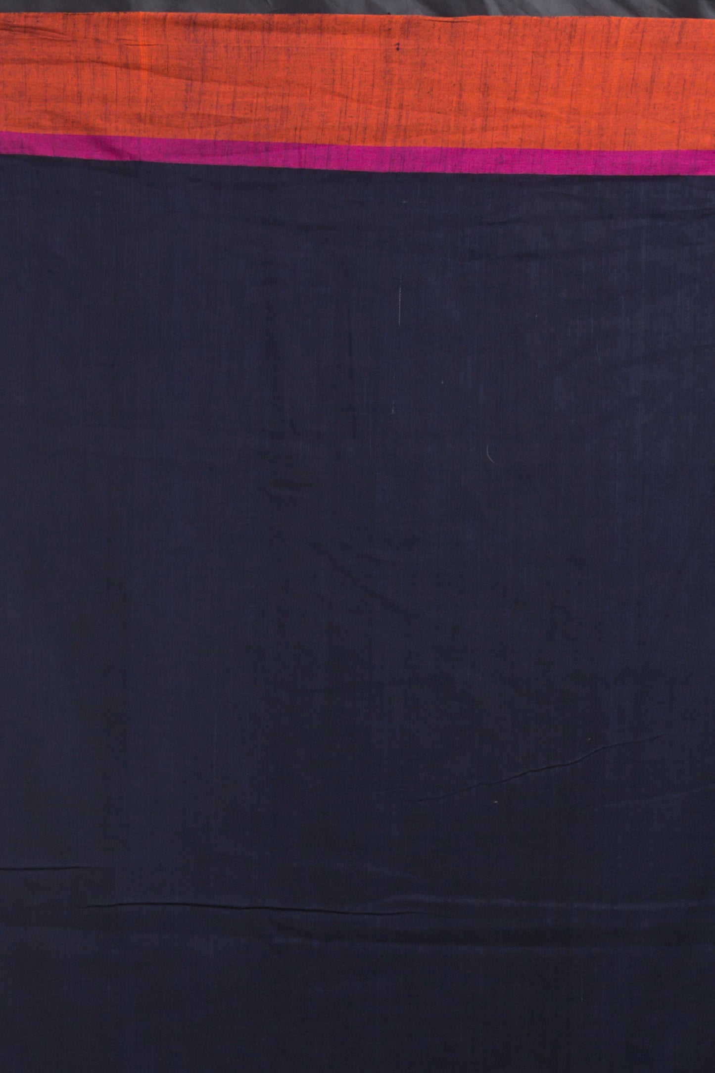 Navy Blue Cotton Handloom Saree