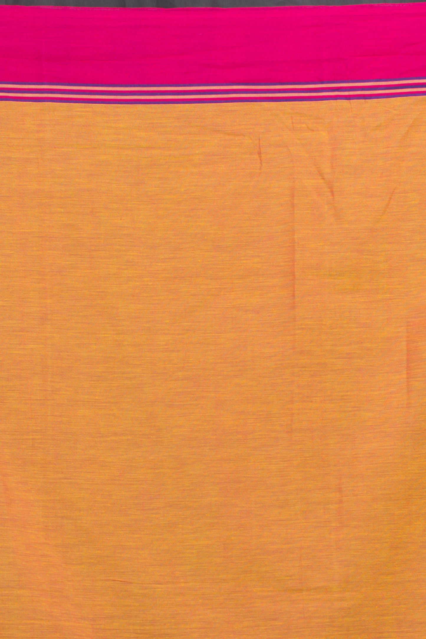 Cotton Yellow Handloom Saree