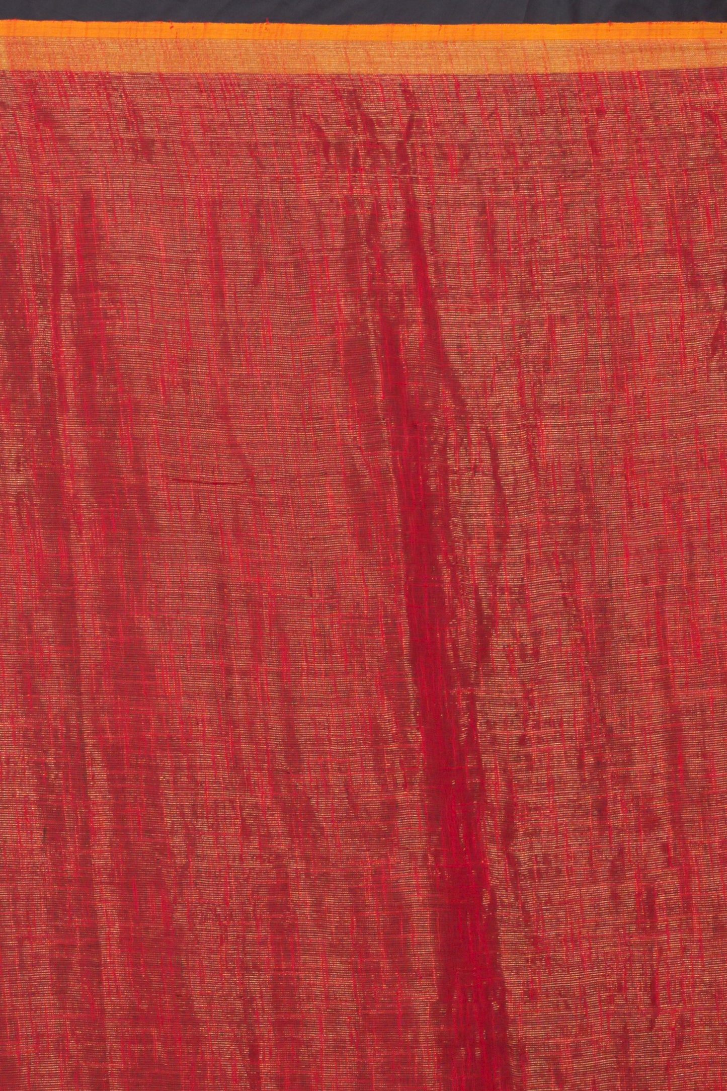 Fire Red Soft Cotton Silk Handloom Saree