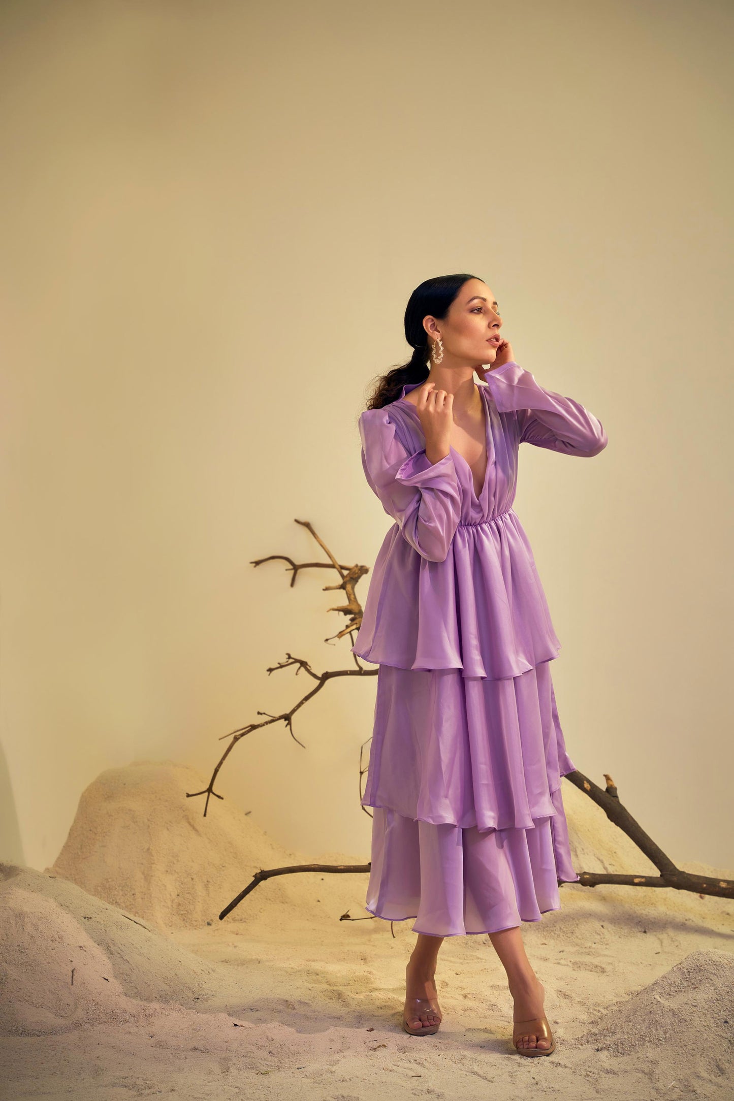 MARIPOSA Purple Dress