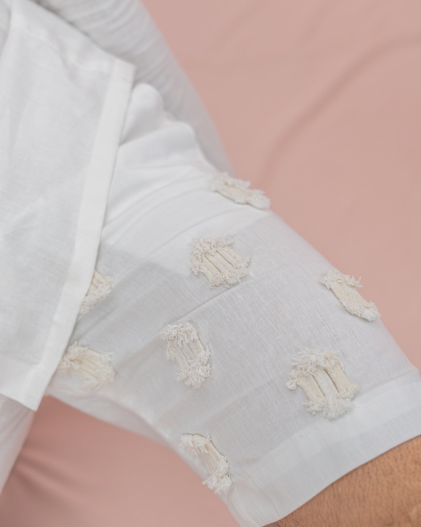 Dori Linen Cotton White vacay shorts