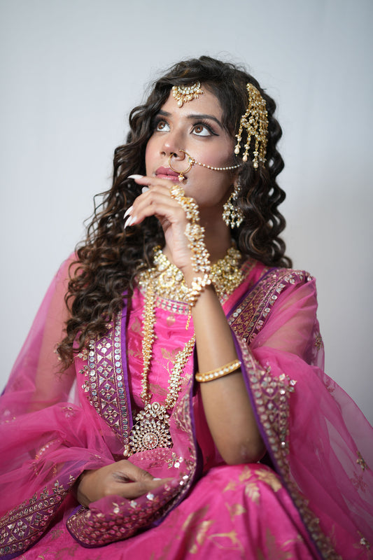 Fuchsia Pink Lehenga for the Noor Bride