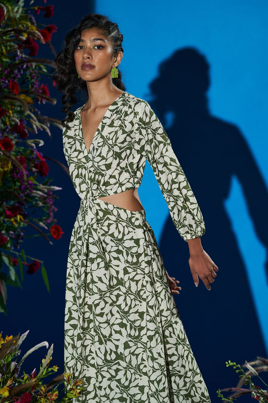 Grandiose Green Maxi Dress