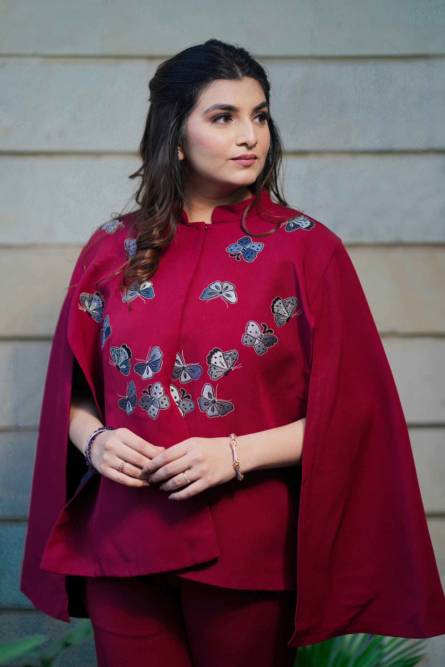 Burgundy Butterfly Serenade Set