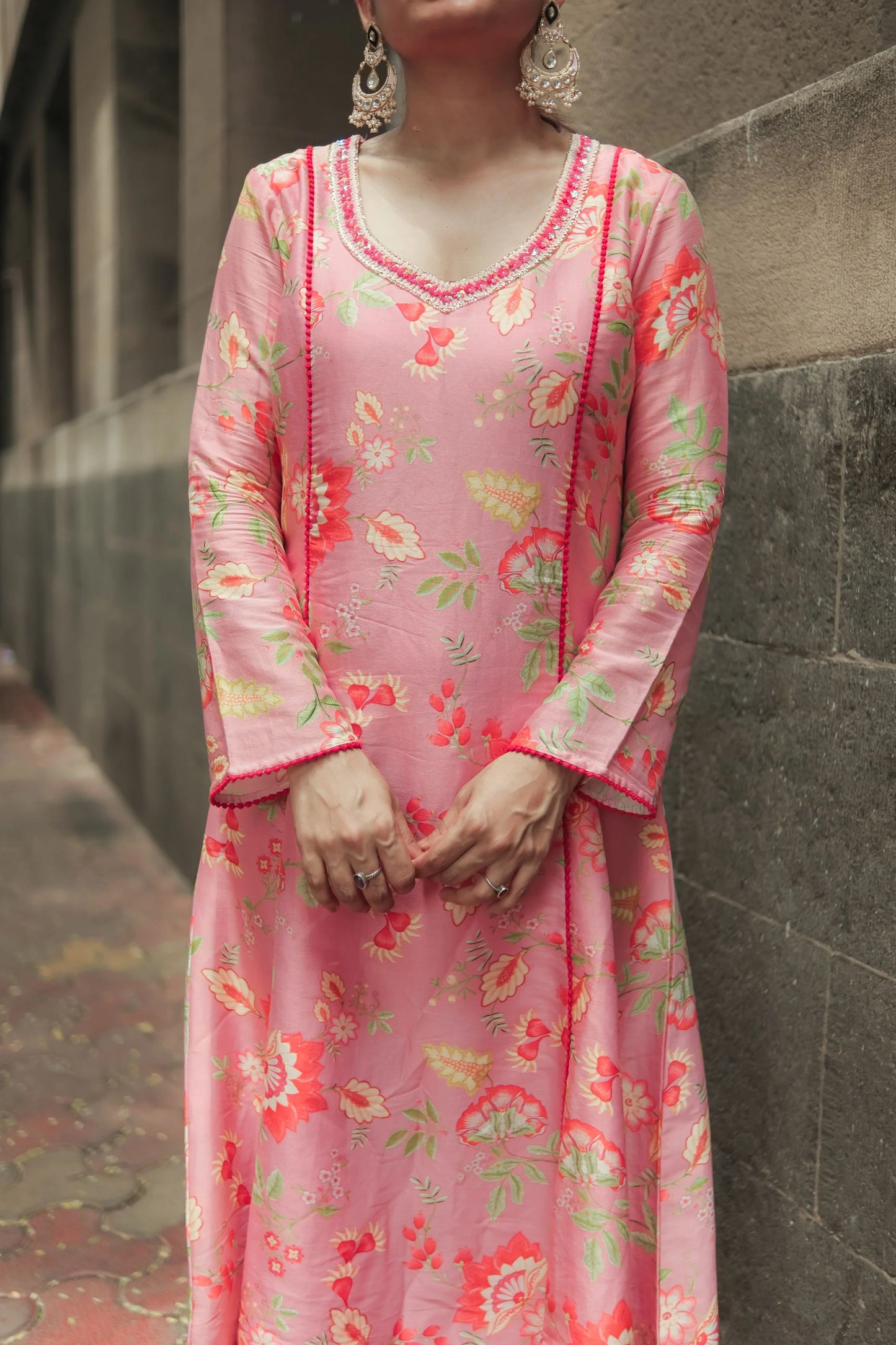 PEACH ROSE Noor bagh KURTA SET