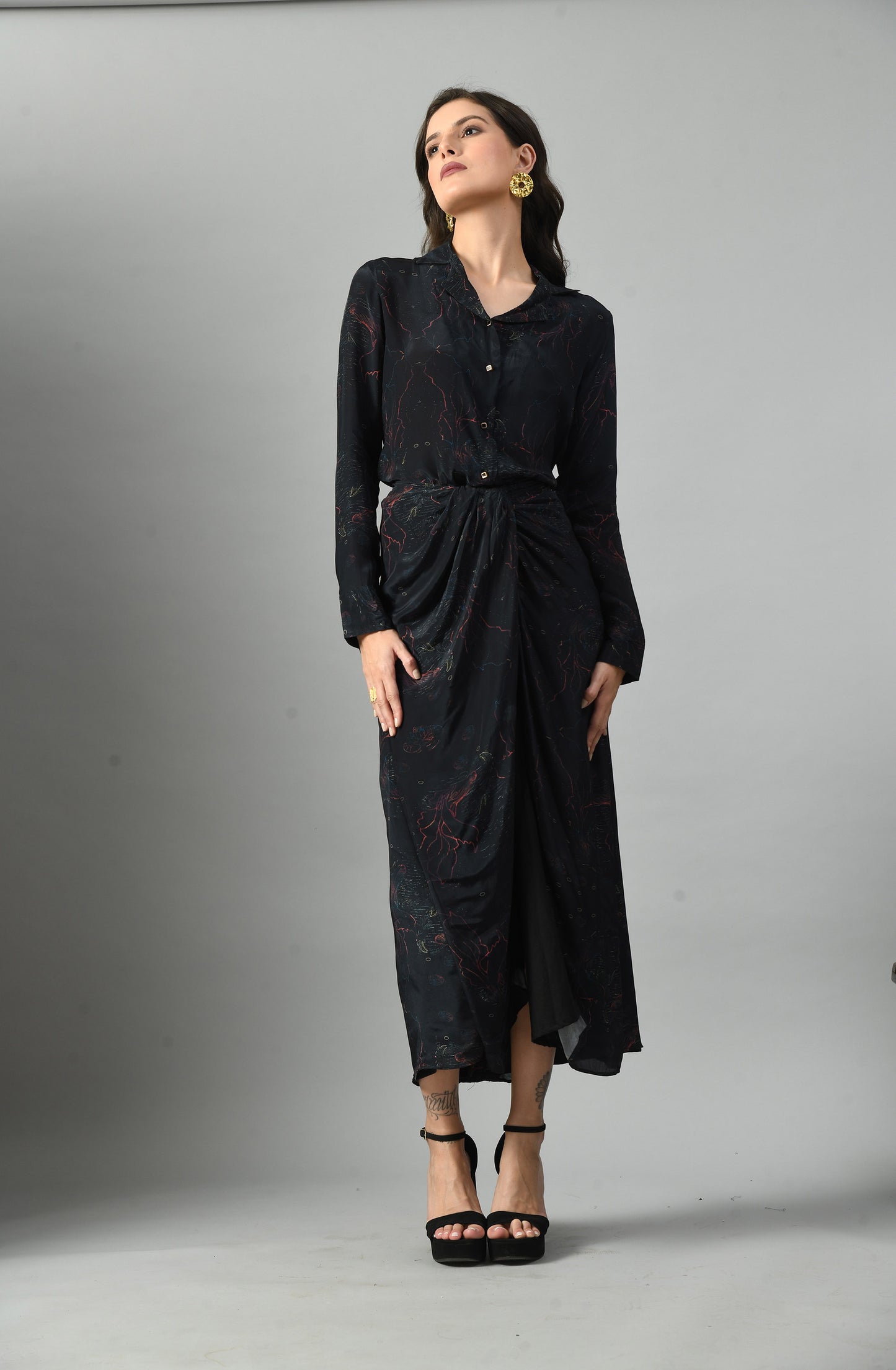 Alice in Wondersea Drape shirt & skirt