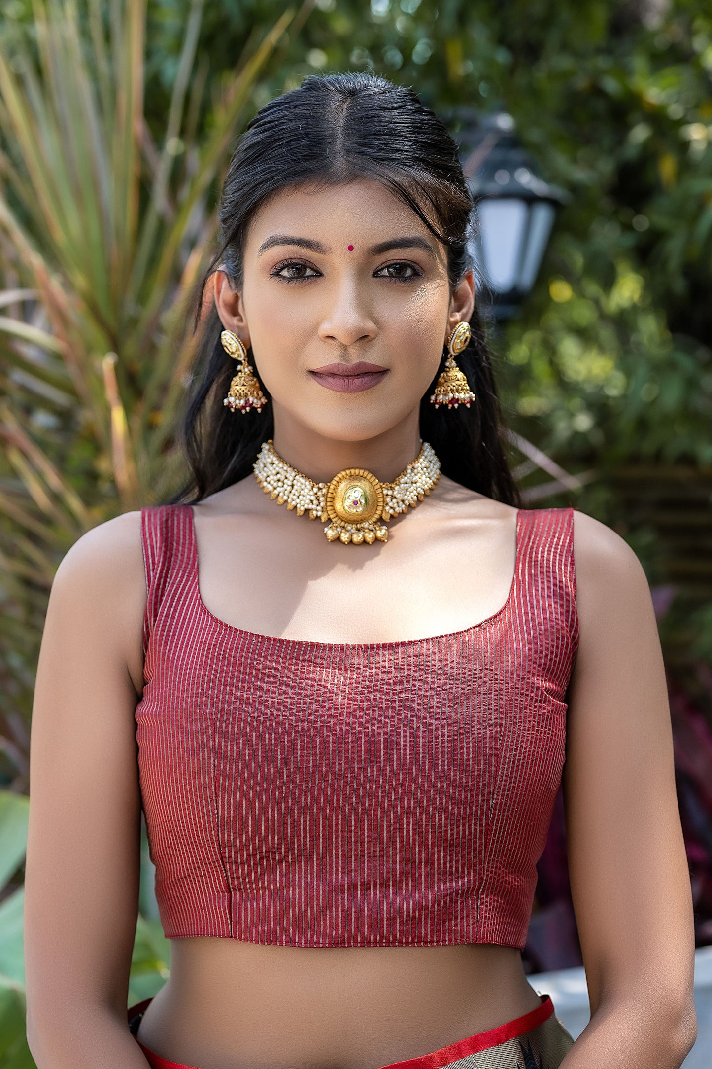 Elisha Pyramid Gajiri Raw silk Zari woven Saree