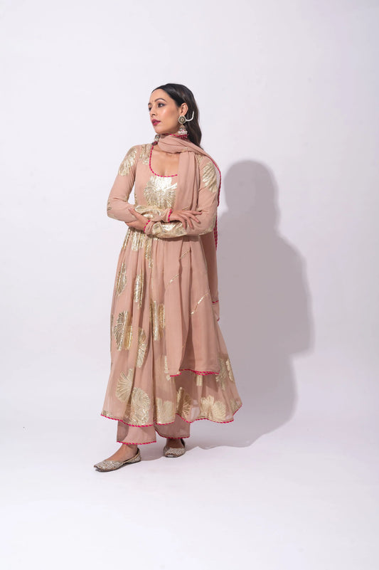 Roop Beige Kurta Set
