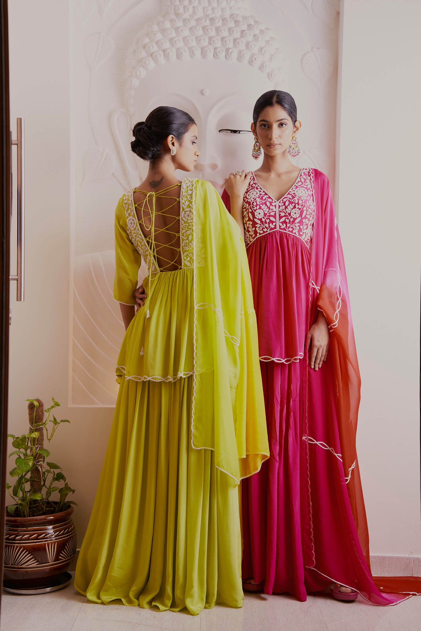 Fuchsia Pink Kurti Set