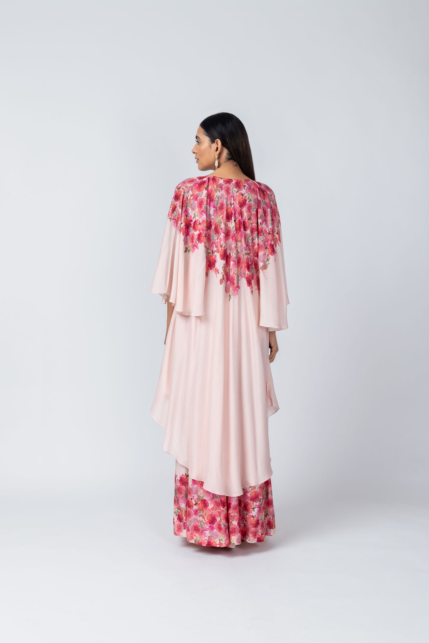 Gul Graceful Rose Print Tunic & Palazzo Set