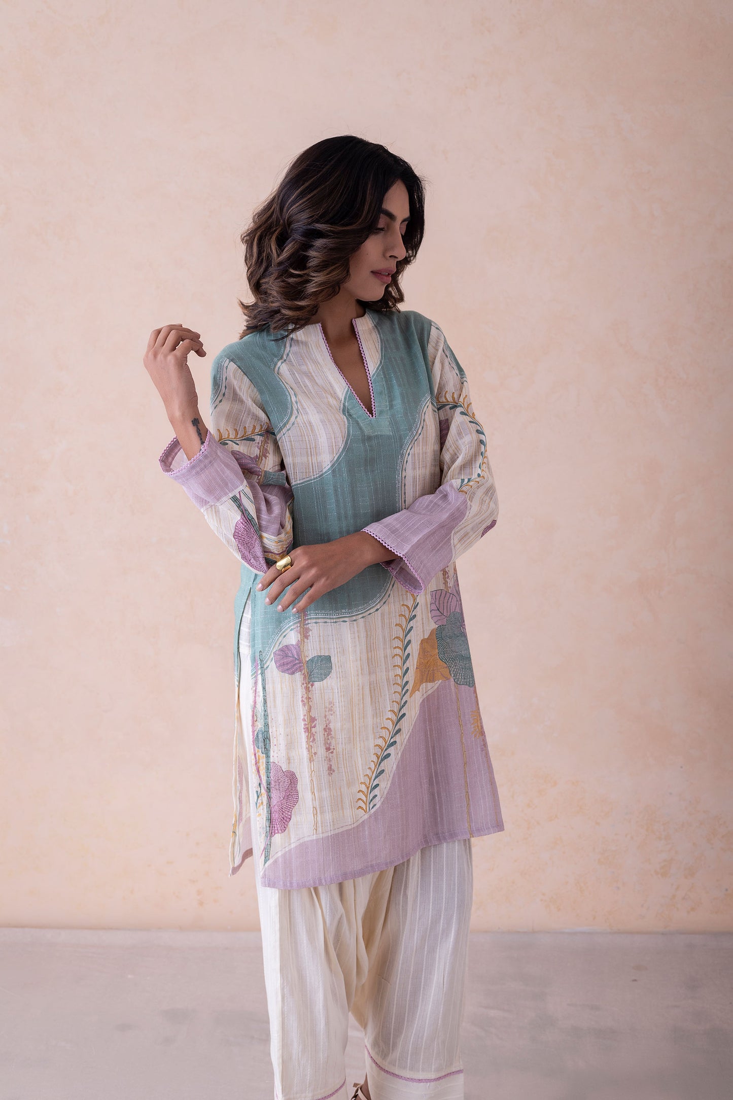 Mrunal Ethereal Pastel Charm Kurta Set