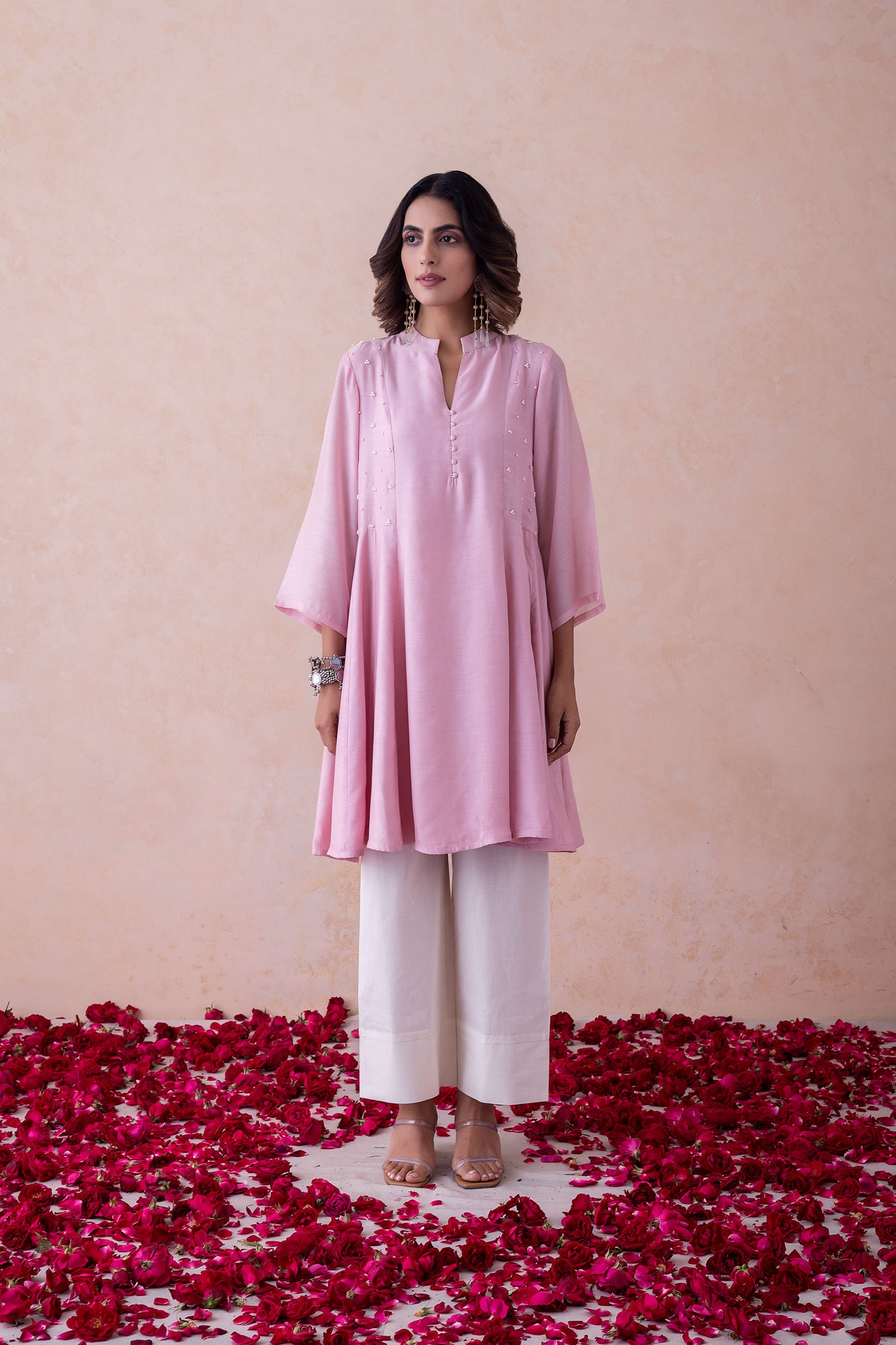 Raisa Blush Elegance Handcrafted Kurta Set