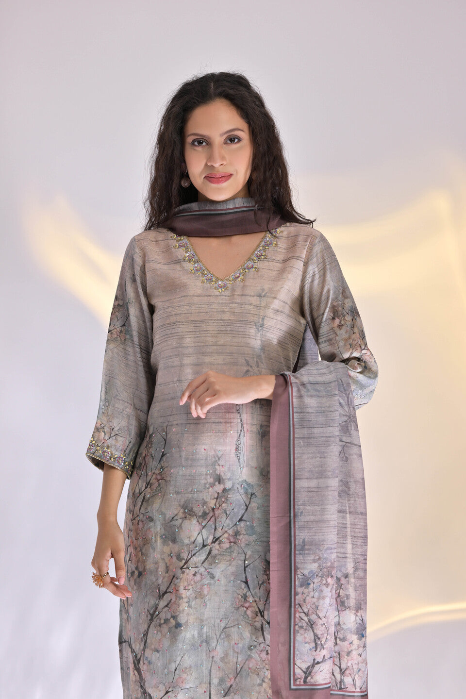 Patola Aura Chanderi Suit Set