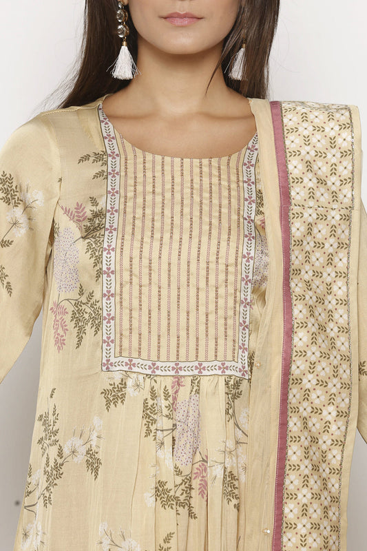 Windance Printed Palazzo Set With Dupatta