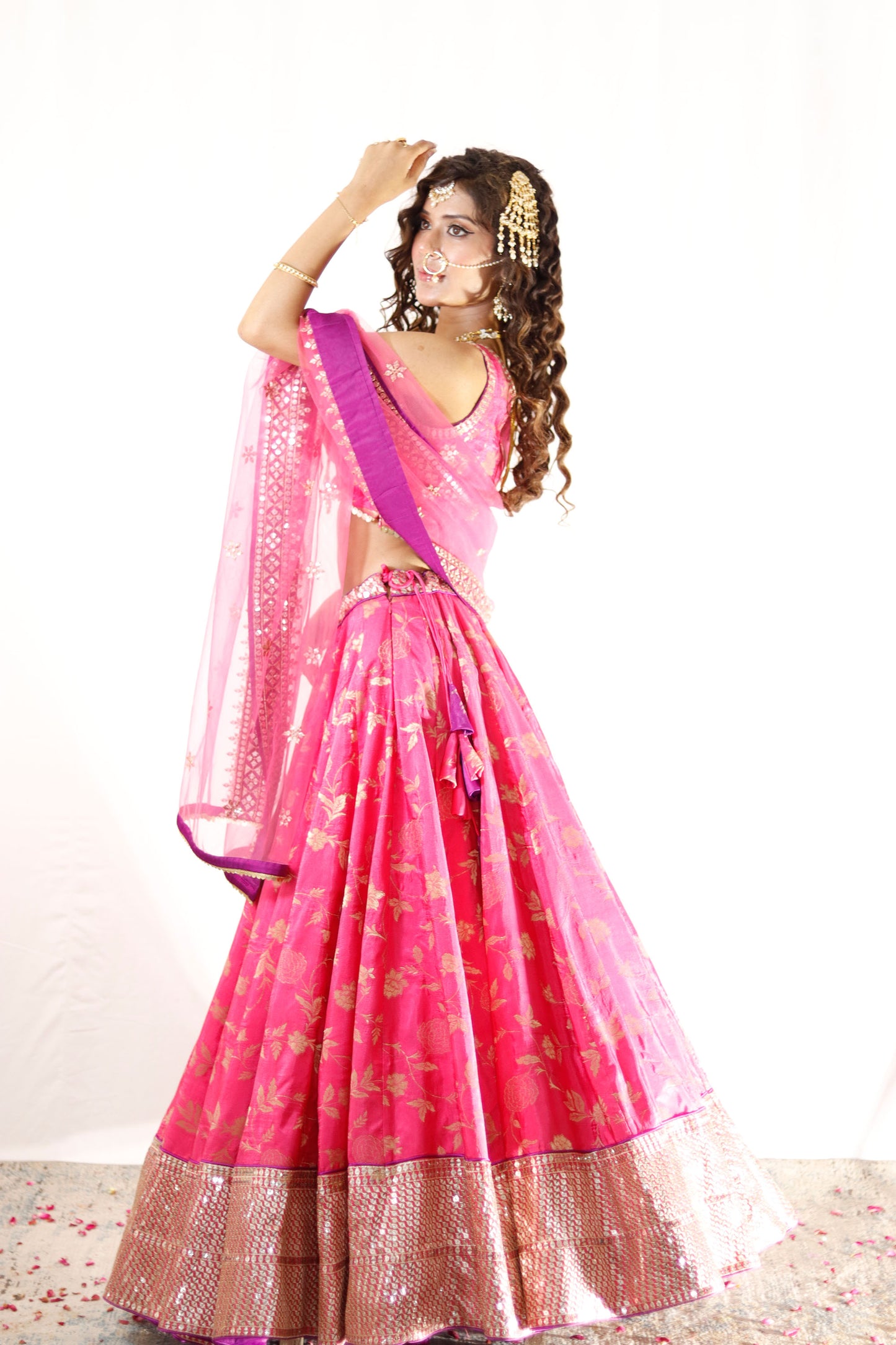 Fuchsia Pink Lehenga for the Noor Bride