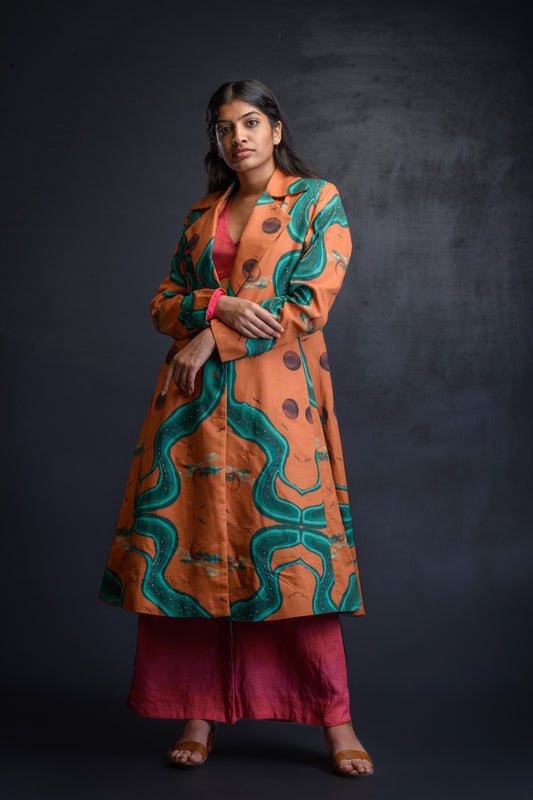 Rust Orange Ardas Trench