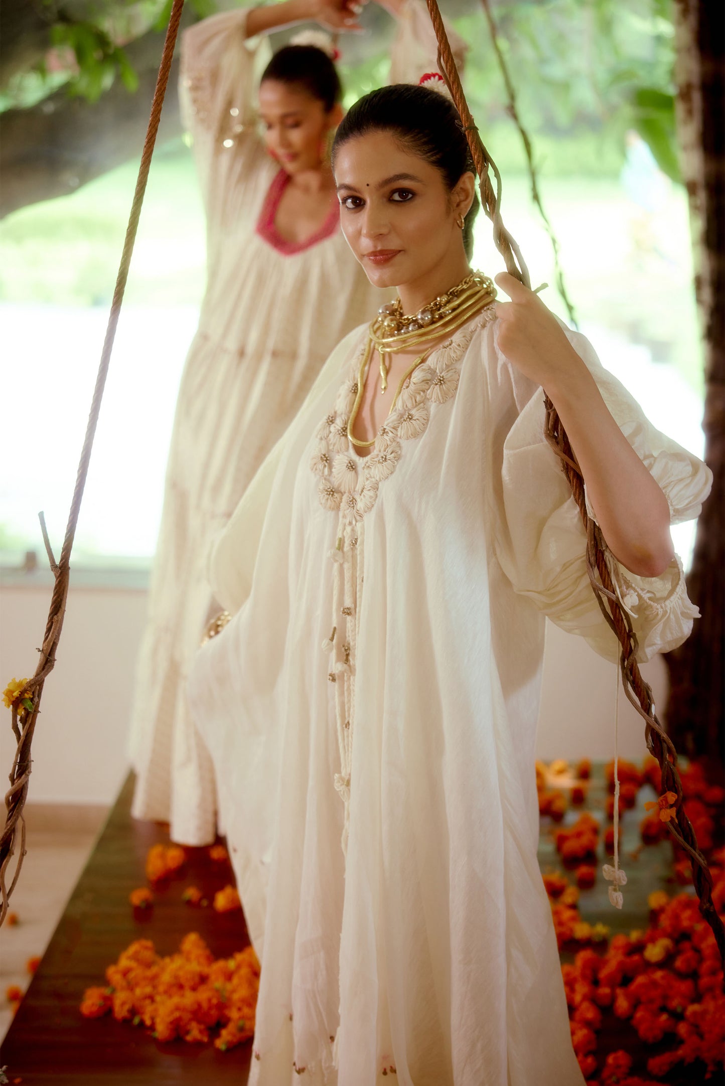 White traditional dress