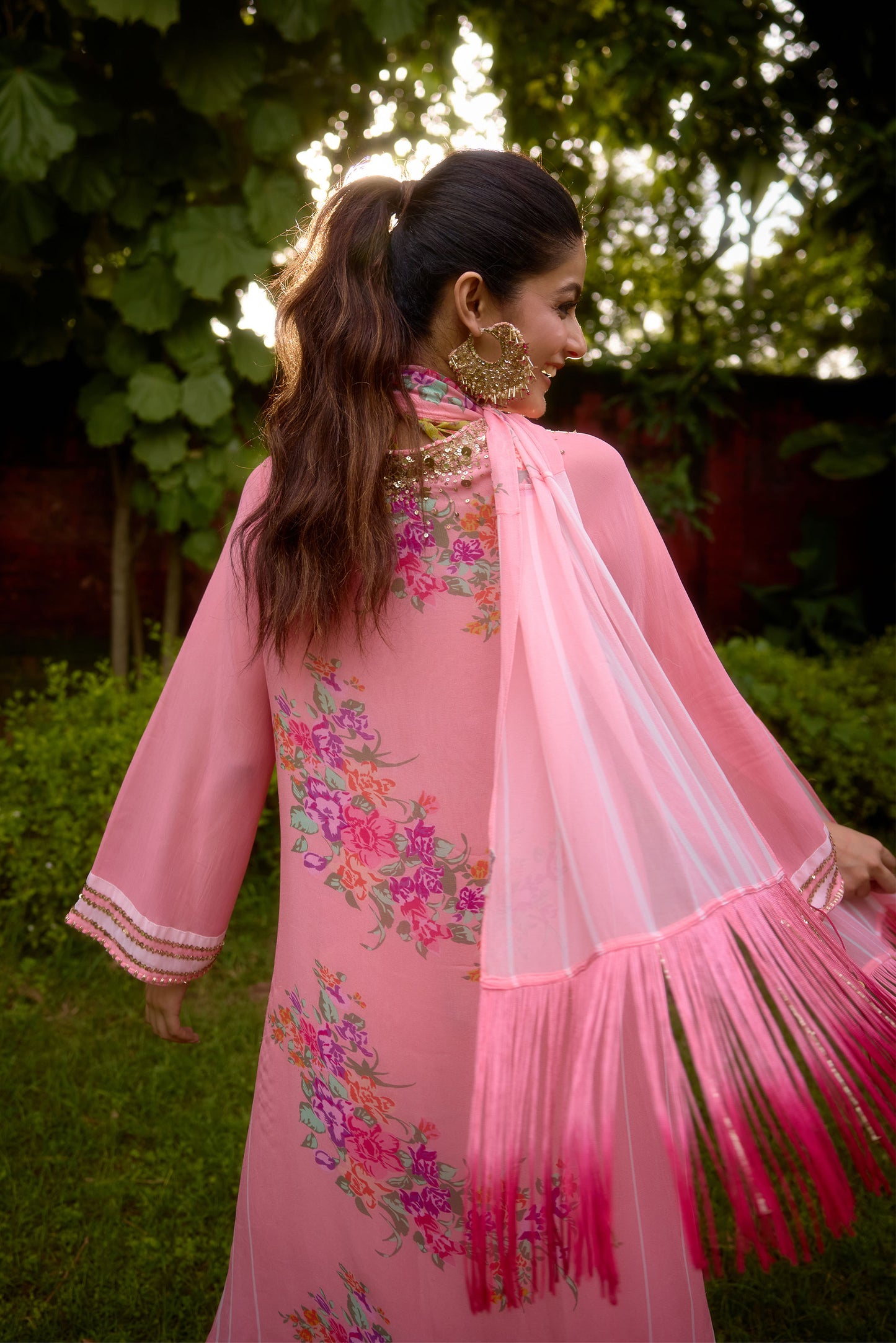Dilkush Pink Kurta Sharara Set