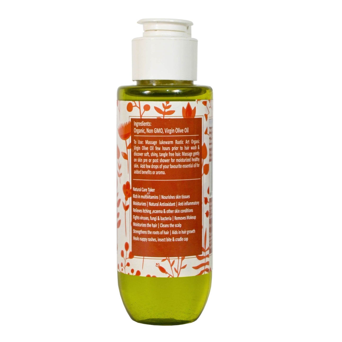 Organic Virgin Olive Oil (100ml), Rustic Art