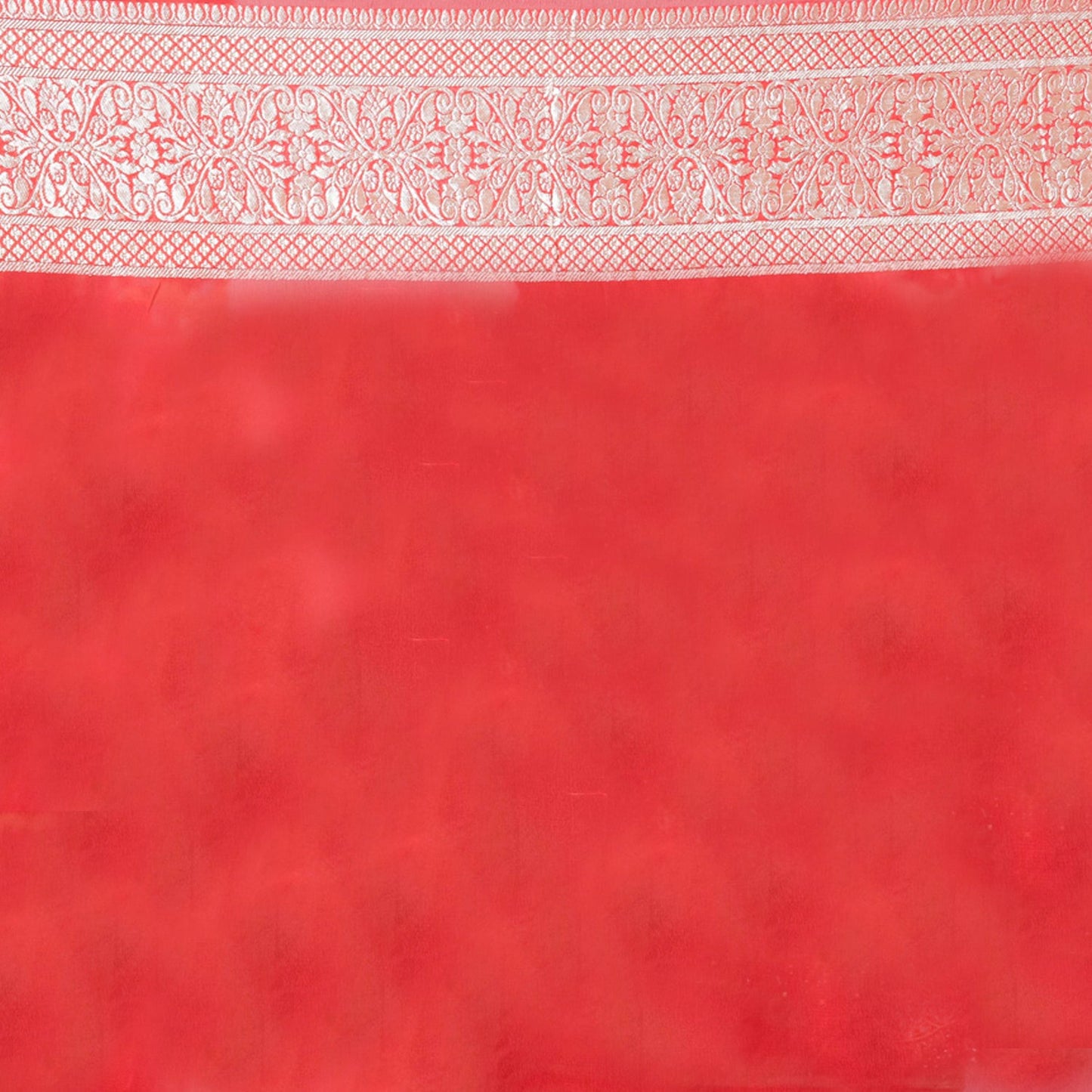 Red Georgette Khaddi Pure Silk Saree - Panaya