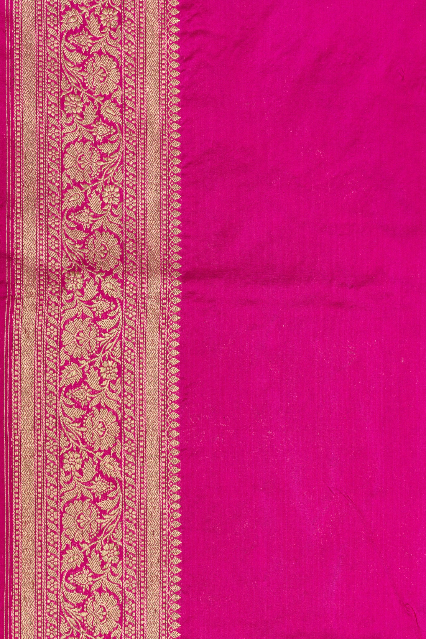 Pink Handwoven Cutwork Katan Silk Saree